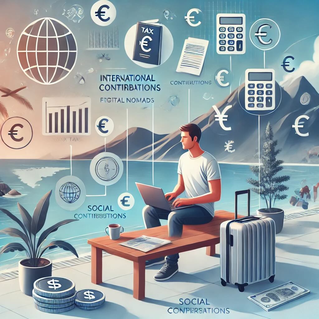 Social contributions for digital nomads