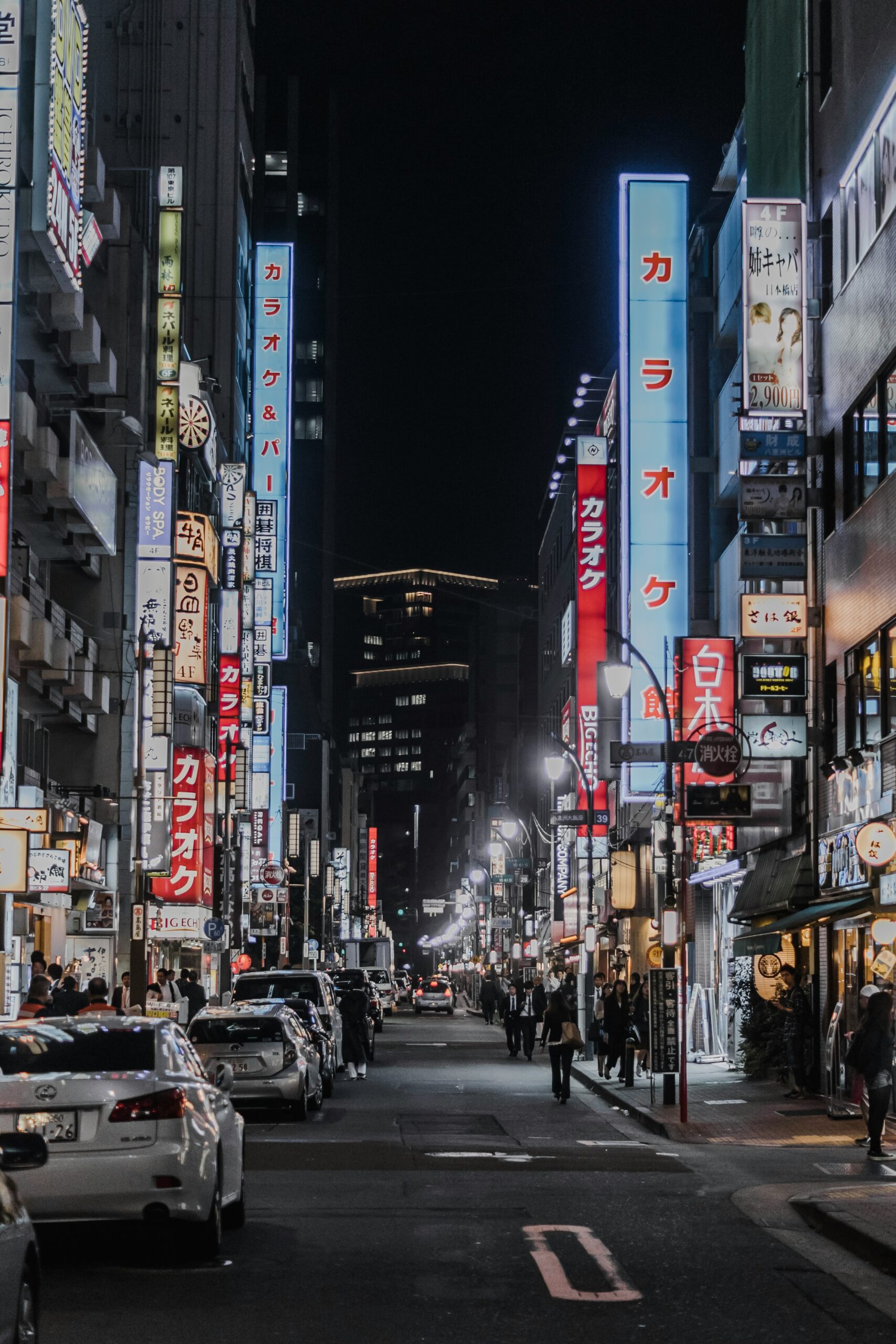 Buzzing streets in Tokyo Japan