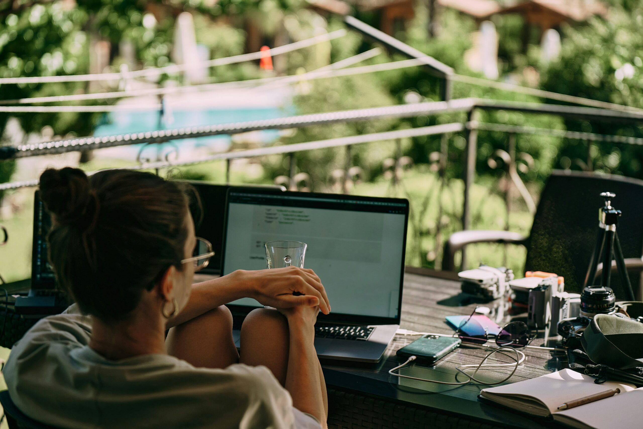 Remote worker figuring out digital nomad taxes