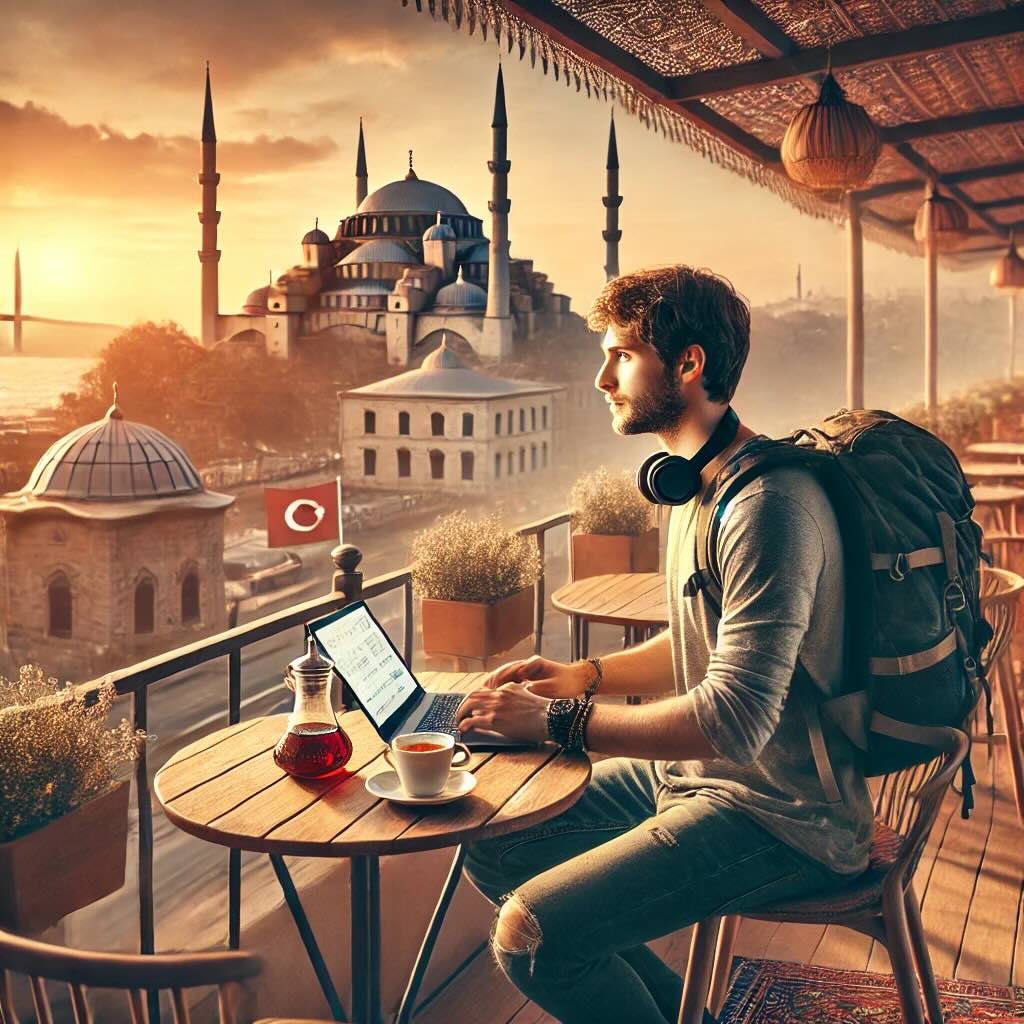 Digital Nomad Working In Turkey