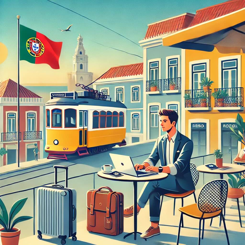 Digital Nomad Working In Portugal