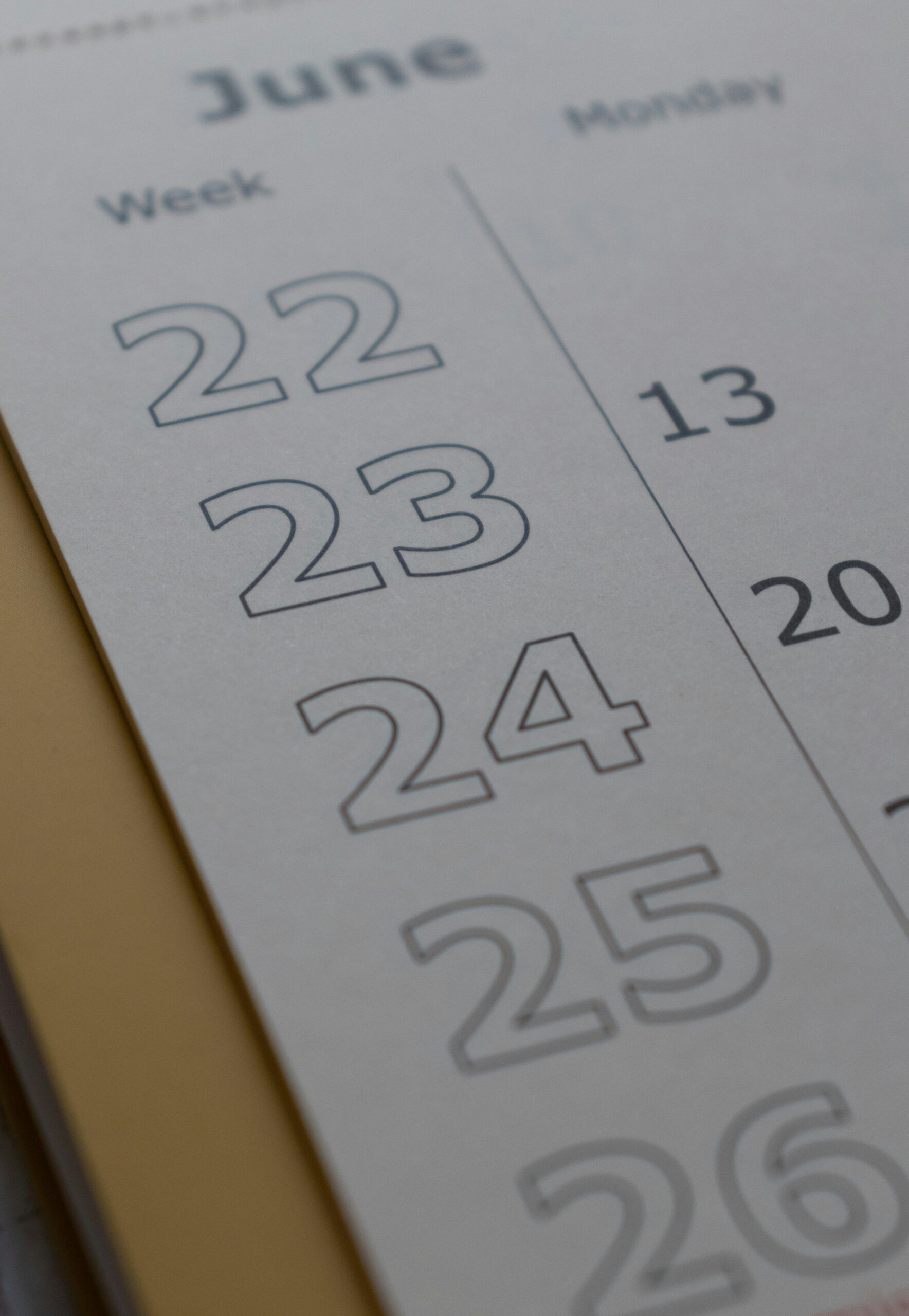 Look at your calendar to keep track of the 183 days rule