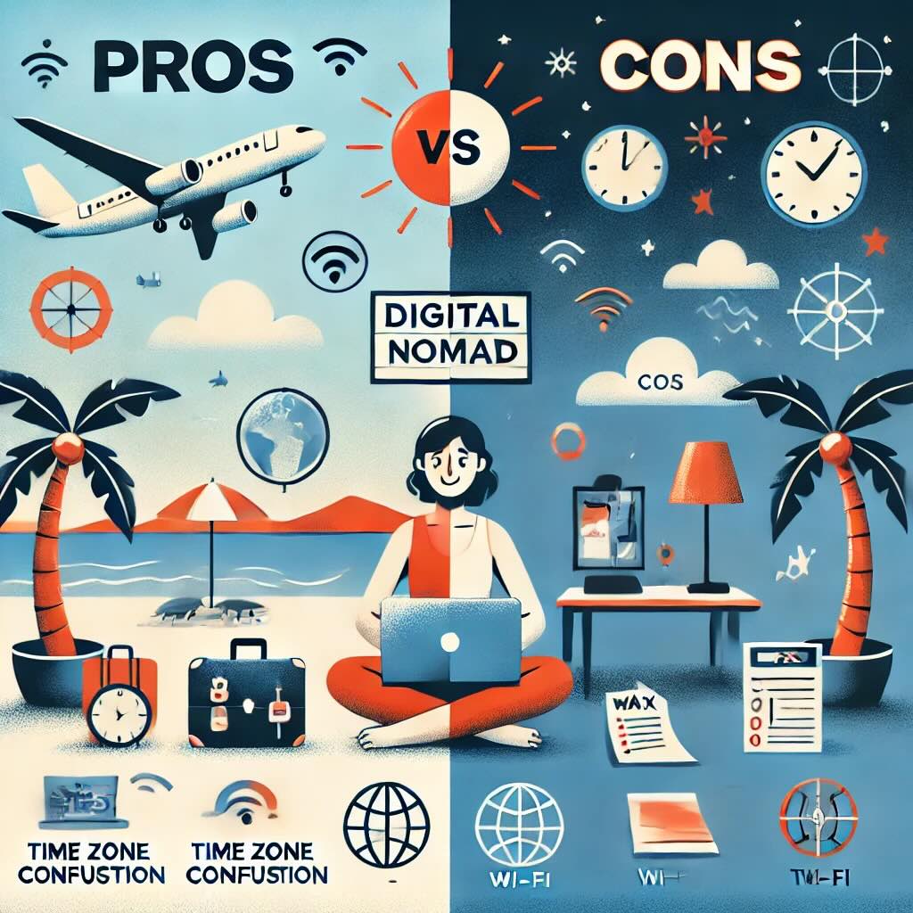 Pros and Cons of being a digital nomad