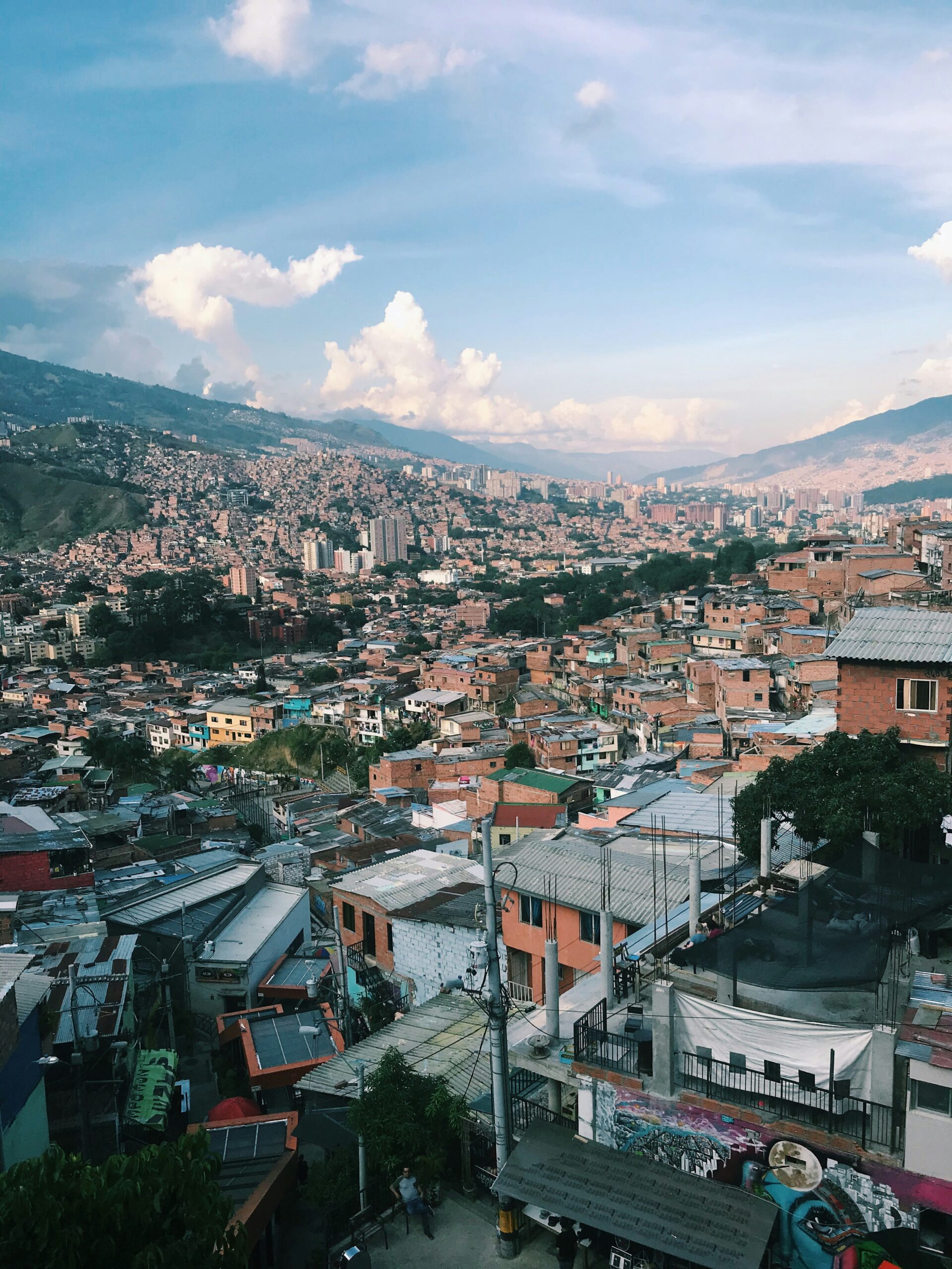 City in Colombia in the hills