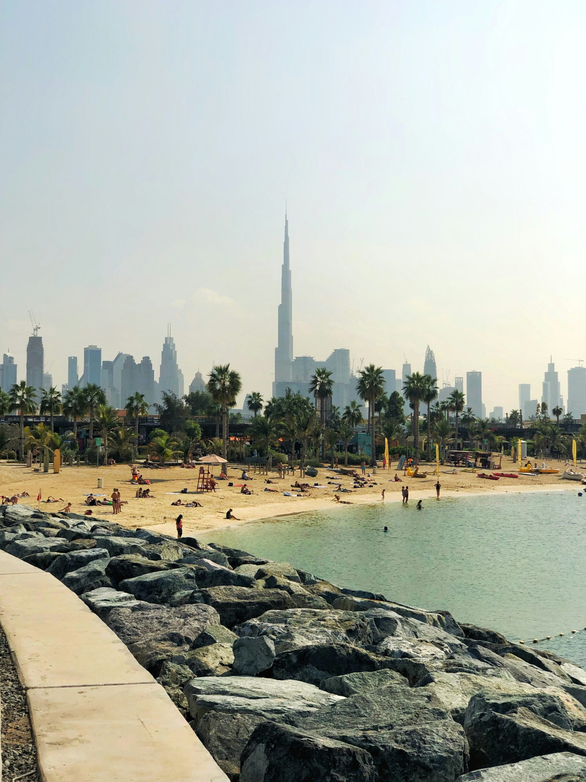 United Arab Emirates Skyline and beach