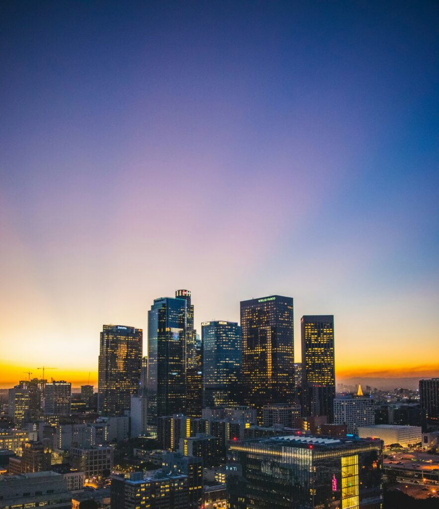 Skyline of buildings